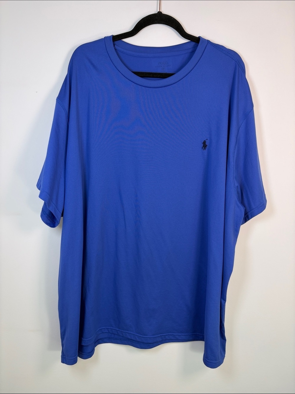 Polo Ralph Lauren Men’s Royal Blue Performance Short Sleeve Athletic Tee - 4XB